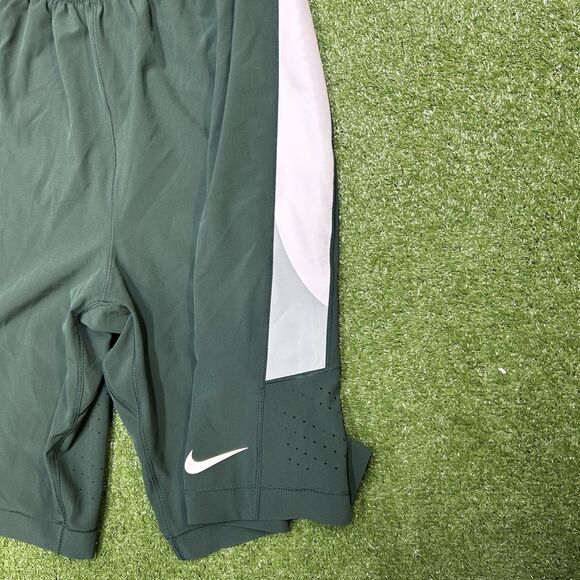 Nike Dri-Fit MSU Spartans Basketball Shorts Green White Mens Size Large - Picture 4 of 8